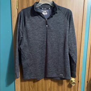 Tek Gear Charcoal Quarter-Zip Pullover